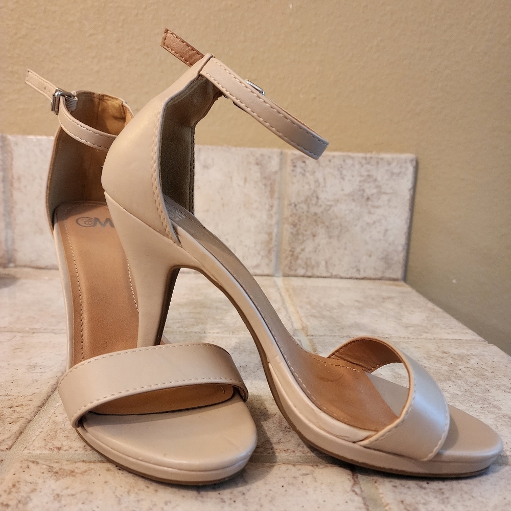 CM Nude strappy heels
